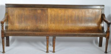 LARGE 19TH CENTURY FRENCH FRUITWOOD BENCH