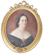 19TH CENTURY PASTEL PORTRAIT DEPICTING KATHERINE BLICKE ARCHER