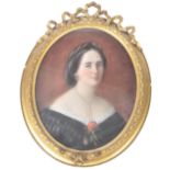 19TH CENTURY PASTEL PORTRAIT DEPICTING KATHERINE BLICKE ARCHER