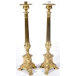 PAIR OF EARLY 20TH CENTURY ORMOLU CANDELABRAS