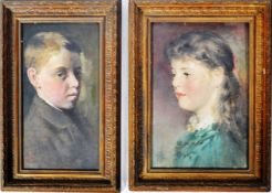 PAIR OF EARLY 20TH CENTURY IRISH PORTRAIT PAINTINGS