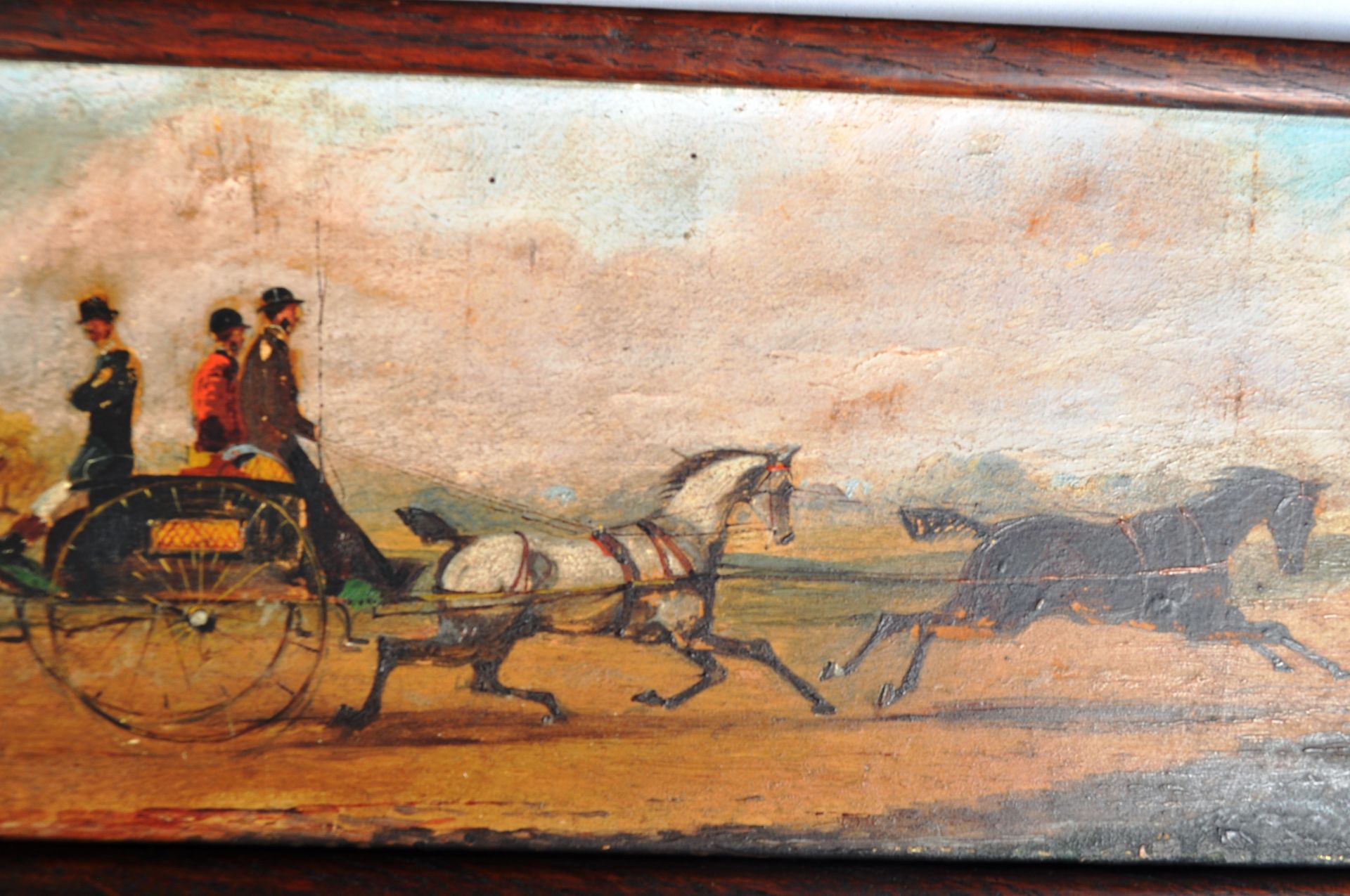 SET OF SIX 19TH CENTURY VICTORIAN OIL ON BOARD PAINTINGS - Image 6 of 8
