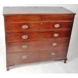 19TH CENTURY VICTORIAN MAHOGANY CHEST OF DRAWERS