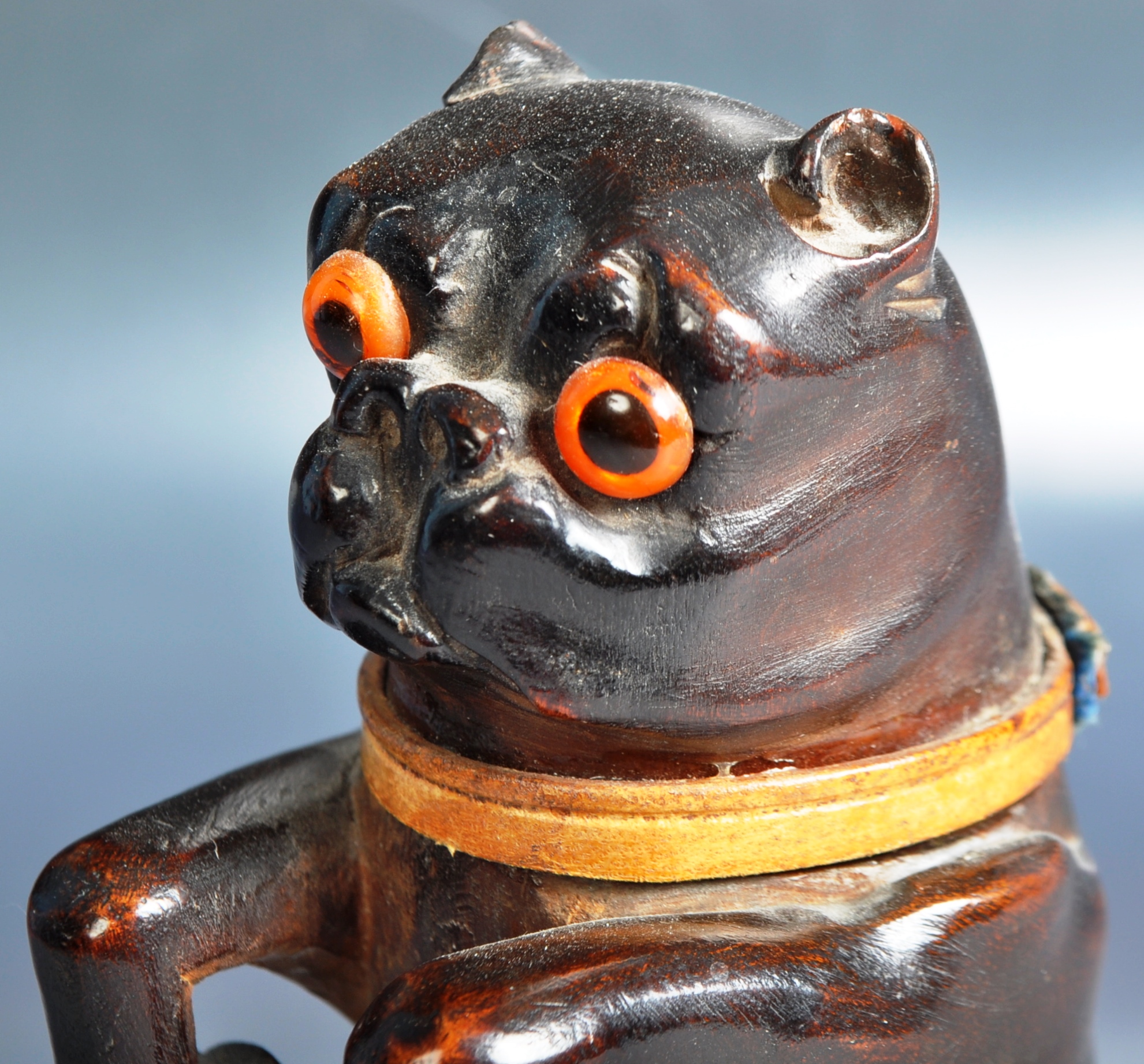 19TH CENTURY VICTORIAN NOVELTY PUG INKWELL - Image 2 of 10
