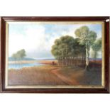 KLEINITZ - 19TH CENTURY - LARGE OIL ON CANVAS PAINTING