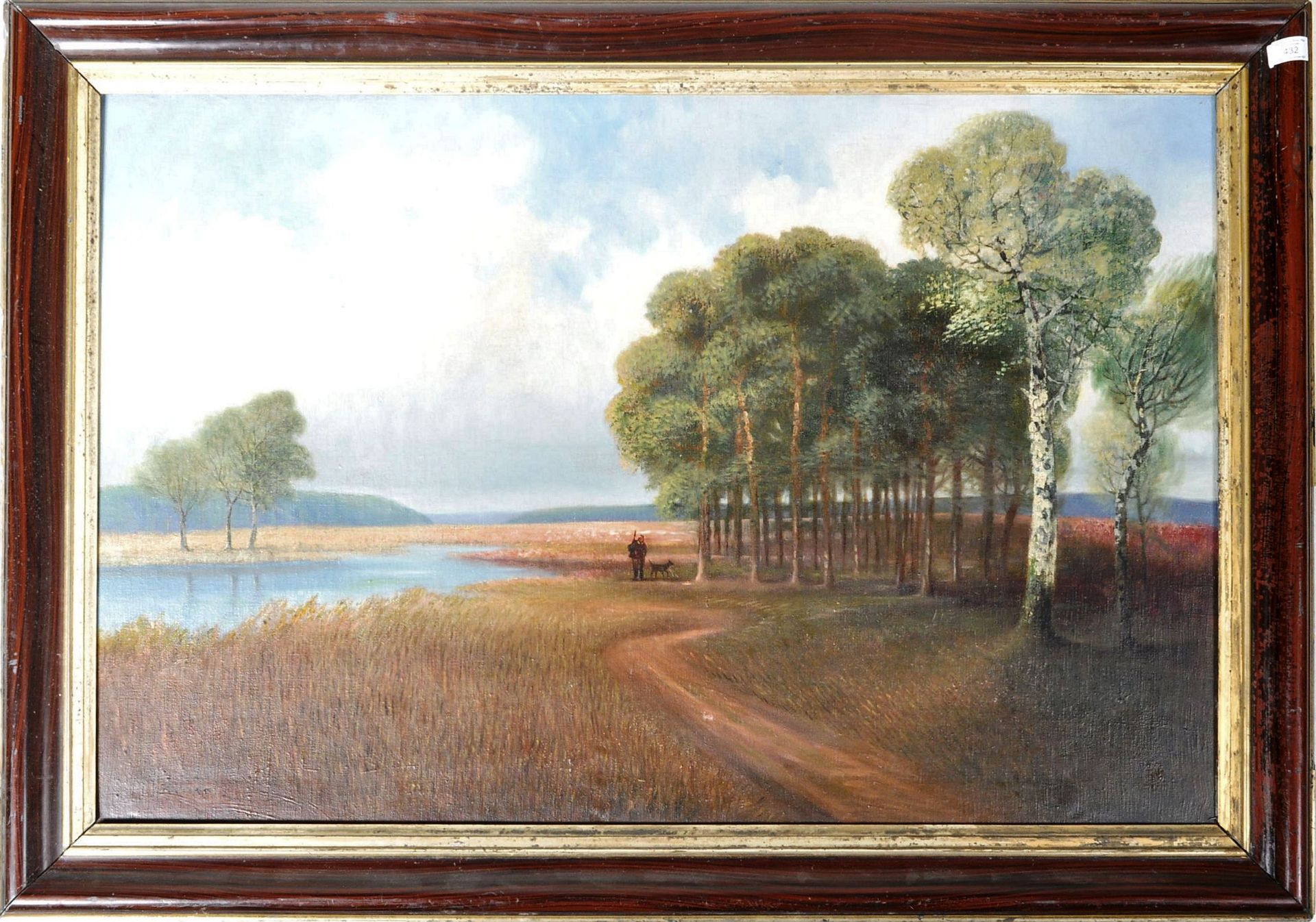 KLEINITZ - 19TH CENTURY - LARGE OIL ON CANVAS PAINTING