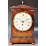 GEORGE I FUSEE TABLE CLOCK BY JOS WILSON OF STAMFORD