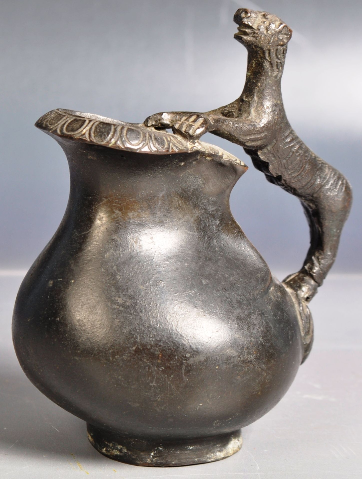 19TH CENTURY ITALIAN GRAND TOUR BRONZE JUG