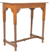 19TH CENTURY VICTORIAN PUGIN MANNER OAK SIDE TABLE