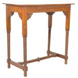 19TH CENTURY VICTORIAN PUGIN MANNER OAK SIDE TABLE