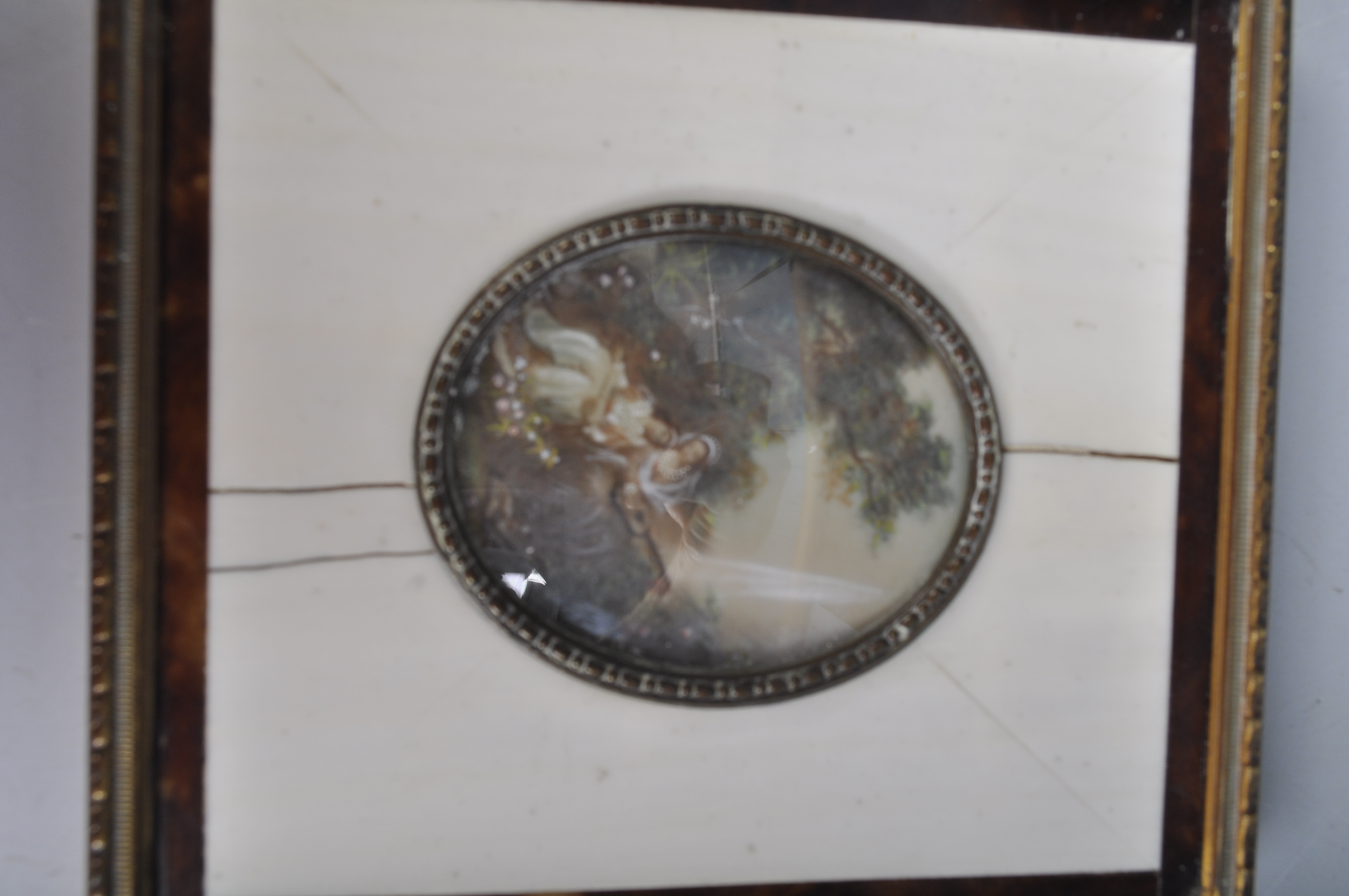 PAIR OF 19TH CENTURY FRAMED IVORY PAINTINGS - Image 6 of 7