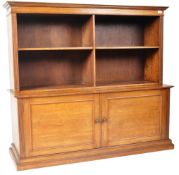 20TH CENTURY 1930'S OAK OPEN BOOKCASE CABINET