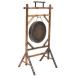 19TH CENTURY CHINESE BAMBOO TEMPLE GONG / DINNER GONG