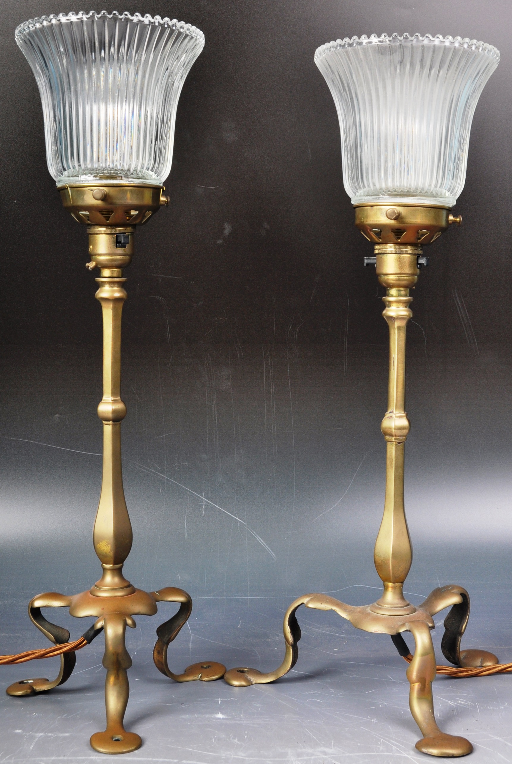 WILLIAM ARTHUR BENSON 1900 PULLMAN TABLE LAMP - Image 7 of 10