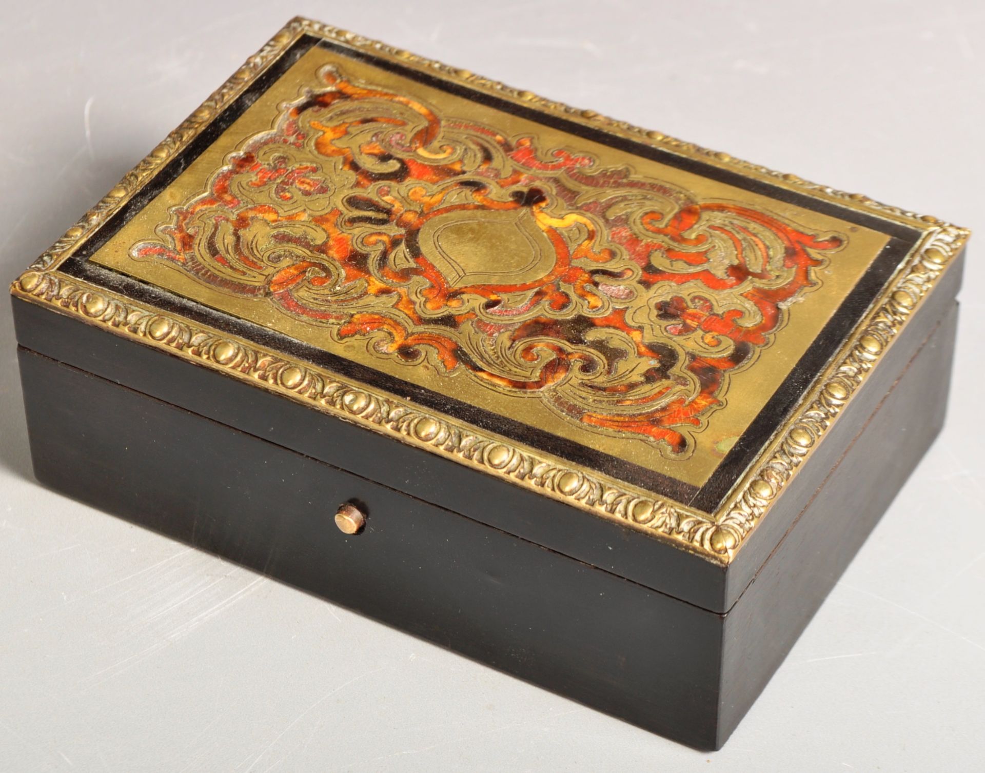 EARLY 19TH CENTURY BOULLE WORK TRINKET BOX - Image 2 of 5