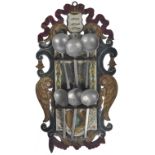 19TH CENTURY DUTCH CARVED WOOD SPOON RACK