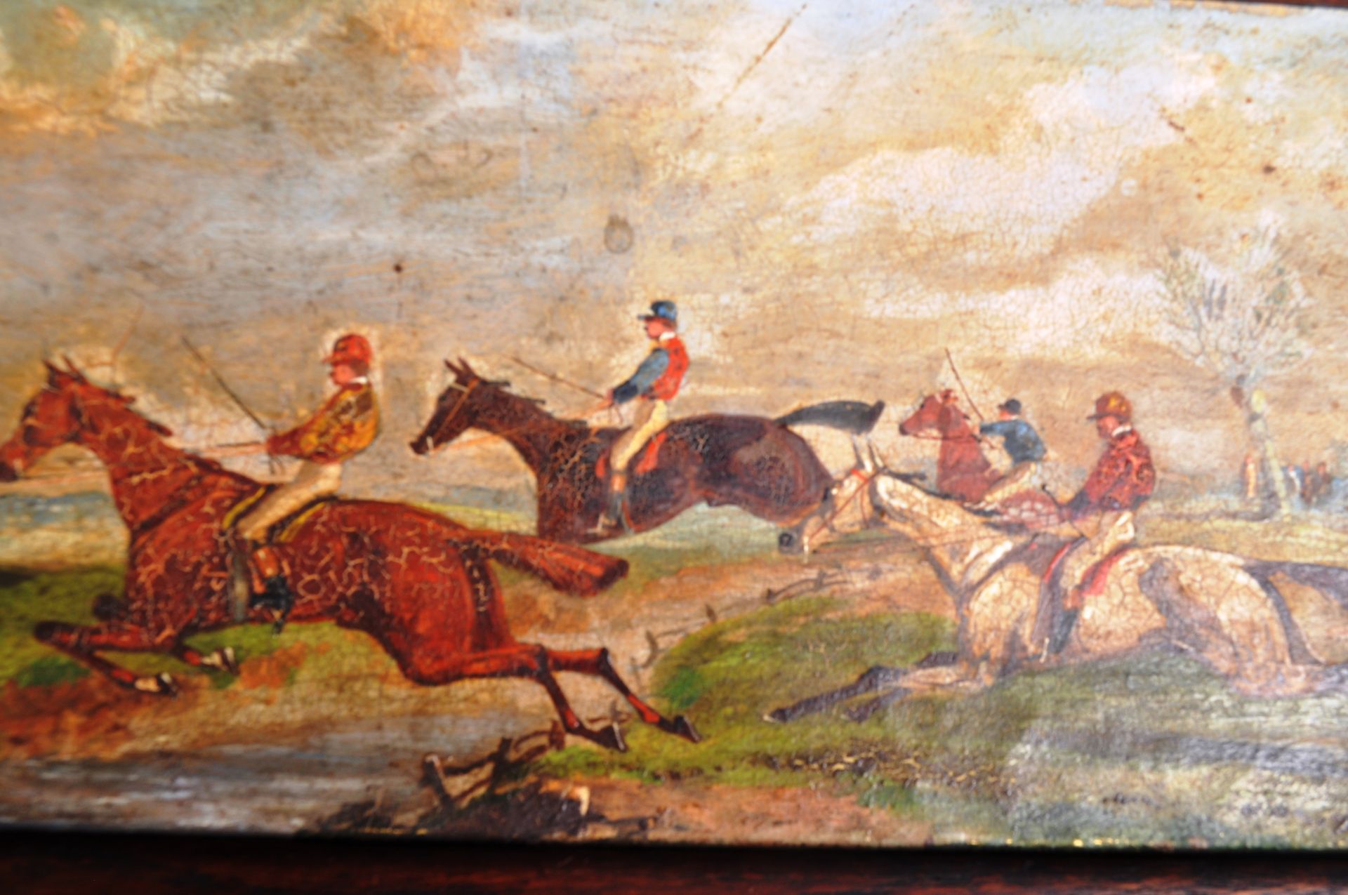 SET OF SIX 19TH CENTURY VICTORIAN OIL ON BOARD PAINTINGS - Image 4 of 8