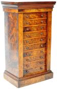 19TH CENTURY WALNUT SPECIMEN CHEST OF DRAWERS