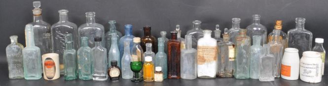 LARGE COLLECTION OF 20TH CENTURY GLASS BOTTLES