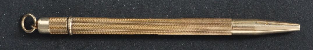 HALLMARKED 9CT GOLD MECHANICAL PENCIL