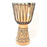 VINTAGE 20TH CENTURY AFRICAN DJEMBE DRUM