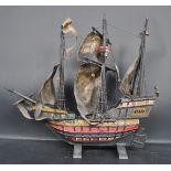 17TH CENTURY STYLE WOODEN GALLEON