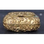 19TH CENTURY FRENCH GILT METAL SNUFF BOX