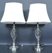 TWO CONTEMPORARY TABLE LAMPS / DESK LAMPS