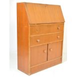 1970’S - MID CENTURY TEAK WOOD BUREAU DESK