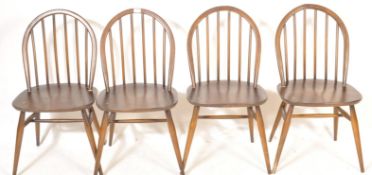 ERCOL - LUCIAN ERCOLANI - SET OF FOUR WINDSOR DINING CHAIRS