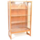 MID 20TH CENTURY DANISH INSPIRED TEAK WOOD AND GLASS DISPLAY CABINET