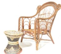 VINTAGE BAMBOO CHAIR IN THE MANNER OF FRANCO ALBINI