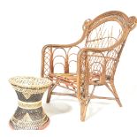 VINTAGE BAMBOO CHAIR IN THE MANNER OF FRANCO ALBINI