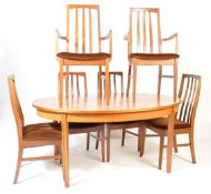 MID 20TH CENTURY TEAK WOOD DINNIG SUITE BY WILLIAM LAWRENCE