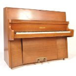 20TH CENTURY TEAK CAST UPRIGHT PIANO BY BENTLEY