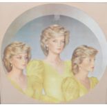 RETRO VINTAGE LATE 20TH CENTURY PRINT OF DIANA PRINCESS OF WALES