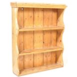 19TH CENTURY VICTORIAN PINE SHELVING UNIT