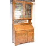 CIRCA 1900'S ARTS AND CRAFTS OAK BUREAU BOOKCASE