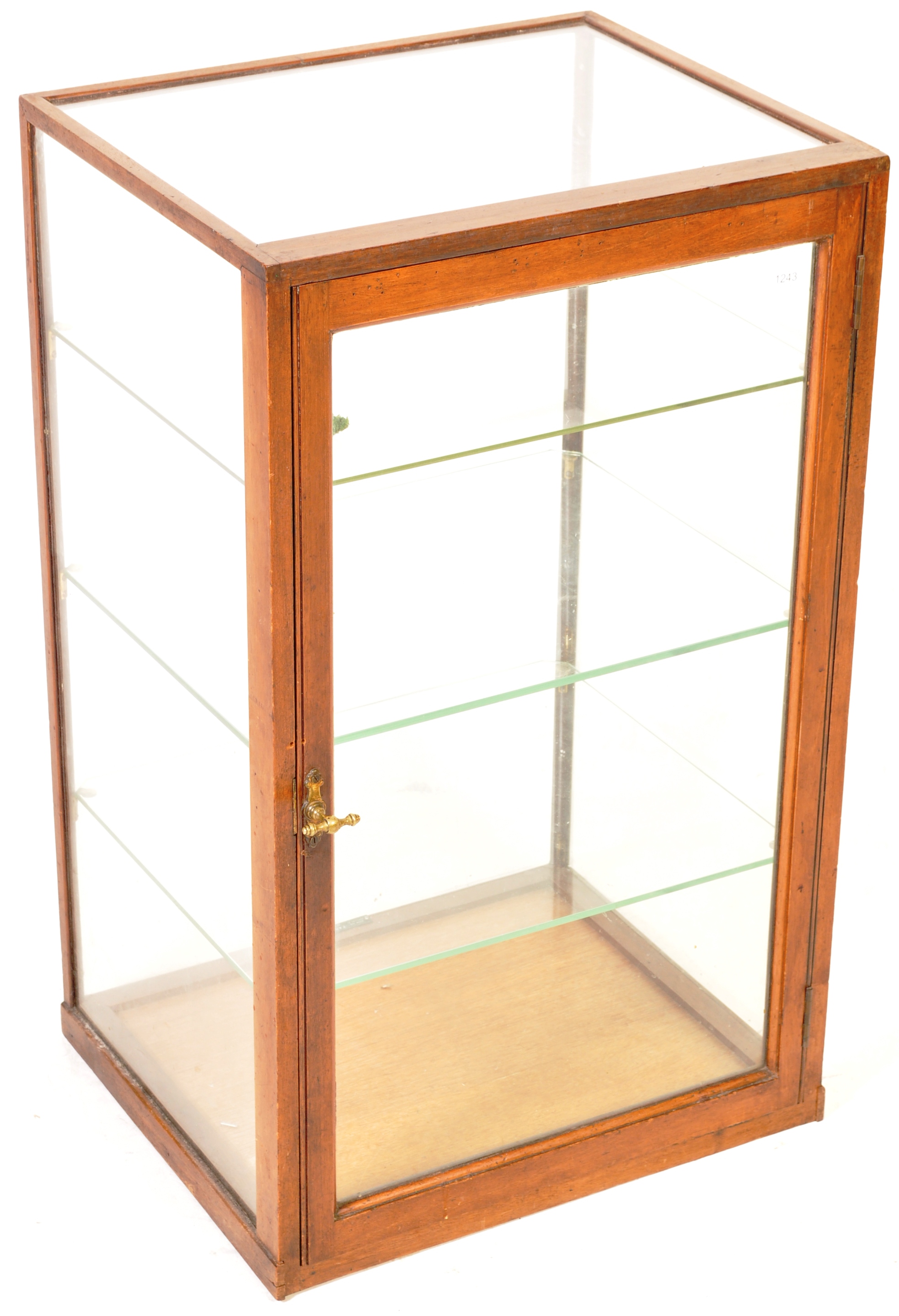 MID 20TH CENTURY MUSEUM / SHOP PEDESTAL DISPLAY CABINET - Image 2 of 6