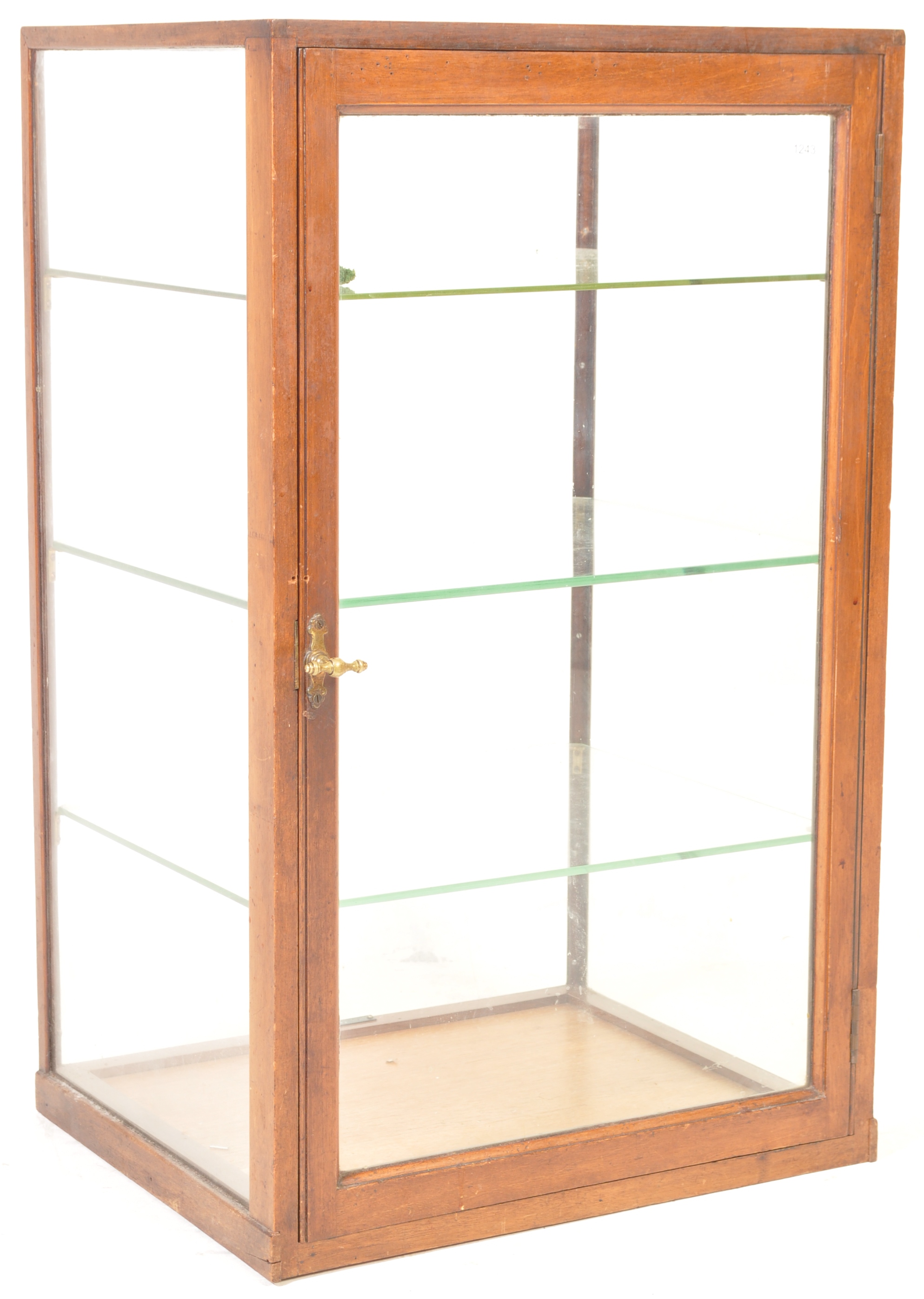 MID 20TH CENTURY MUSEUM / SHOP PEDESTAL DISPLAY CABINET