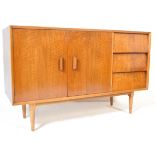 RETRO MID 20TH CENTURY TEAK BEEHIVE SIDEBOARD CREDENZA