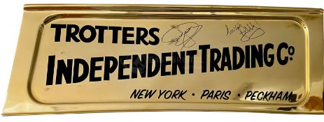ONLY FOOLS & HORSES - EXCLUSIVE GOLD TROTTER VAN SIGNED SIDE PANEL