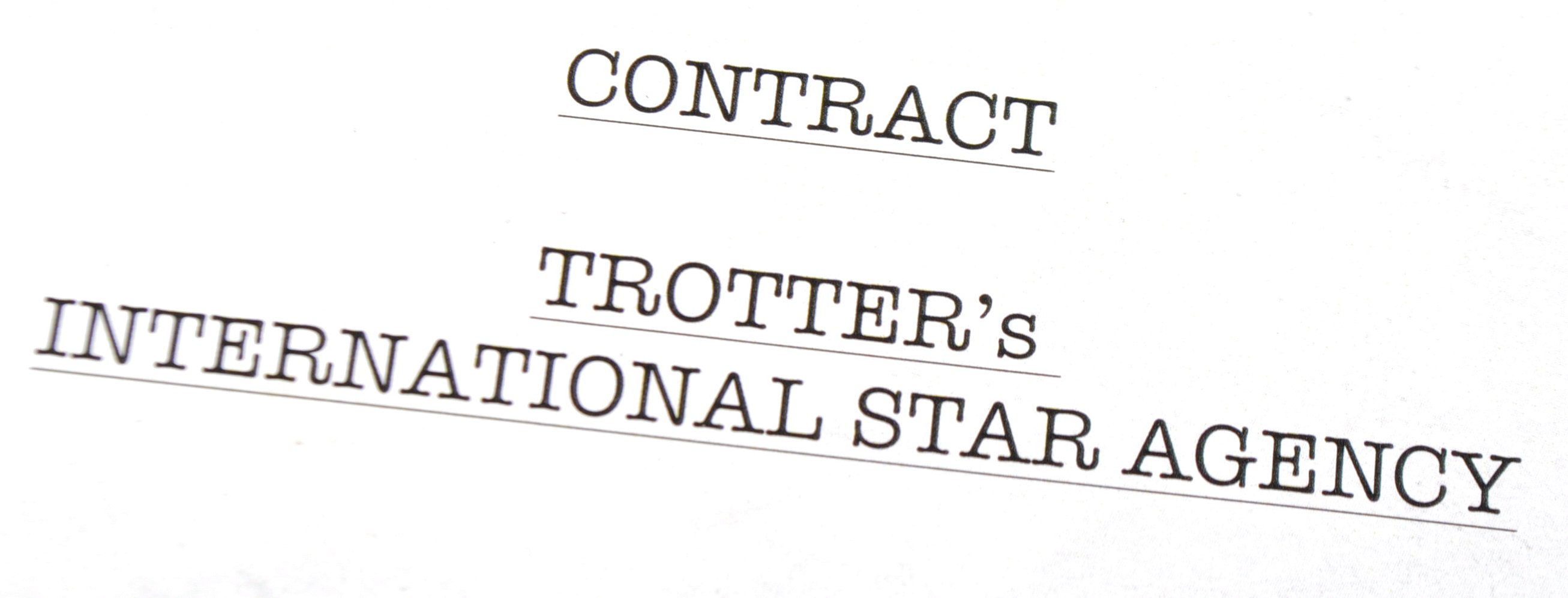 ONLY FOOLS & HORSES - STAGE FRIGHT - DUAL SIGNED SINGING DUSTMAN CONTRACT - Image 4 of 5