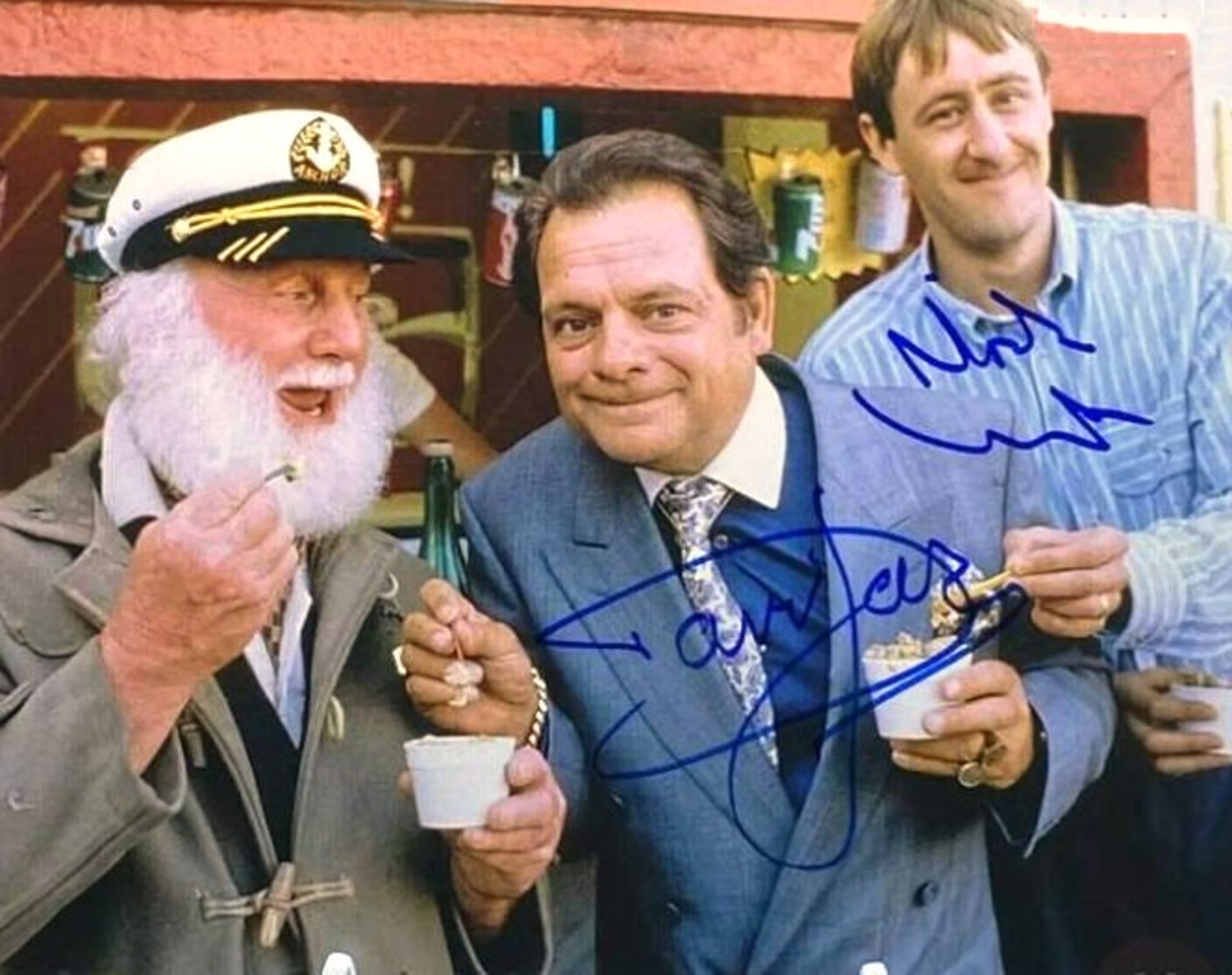 ONLY FOOLS & HORSES - JOLLY BOY'S OUTING - DUAL SIGNED 8X10" PHOTO