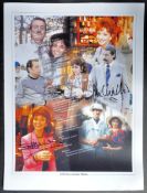 ONLY FOOLS & HORSES - BOYCIE & MARLENE SIGNED MONTAGE 16X12" PHOTO