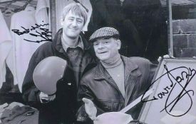 ONLY FOOLS & HORSES - TIME ON OUR HANDS - DUAL SIGNED 12X8" PHOTO