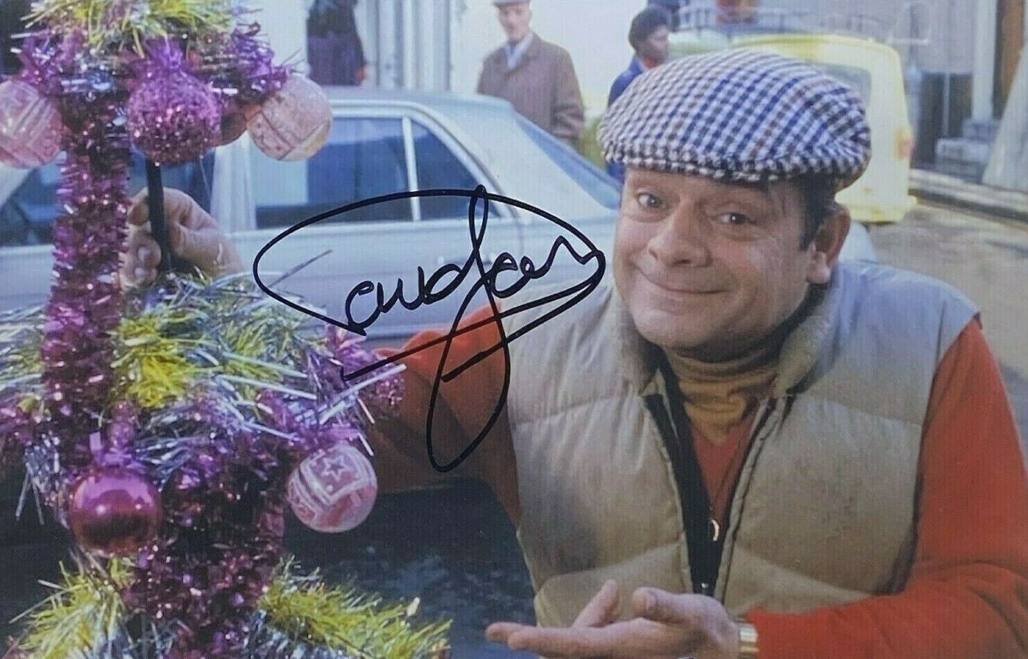 ONLY FOOLS & HORSES - CHRISTMAS TREES - DAVID JASON SIGNED 12X8" PHOTO