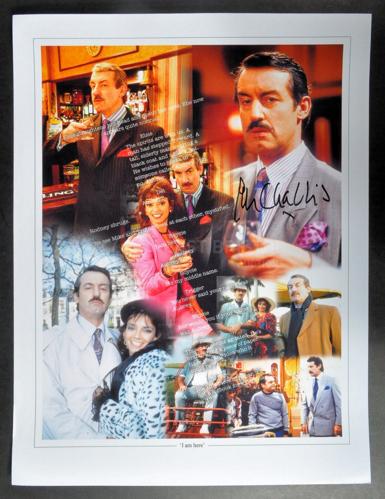 ONLY FOOLS & HORSES - JOHN CHALLIS - BOYCIE SIGNED 16X12" PHOTO