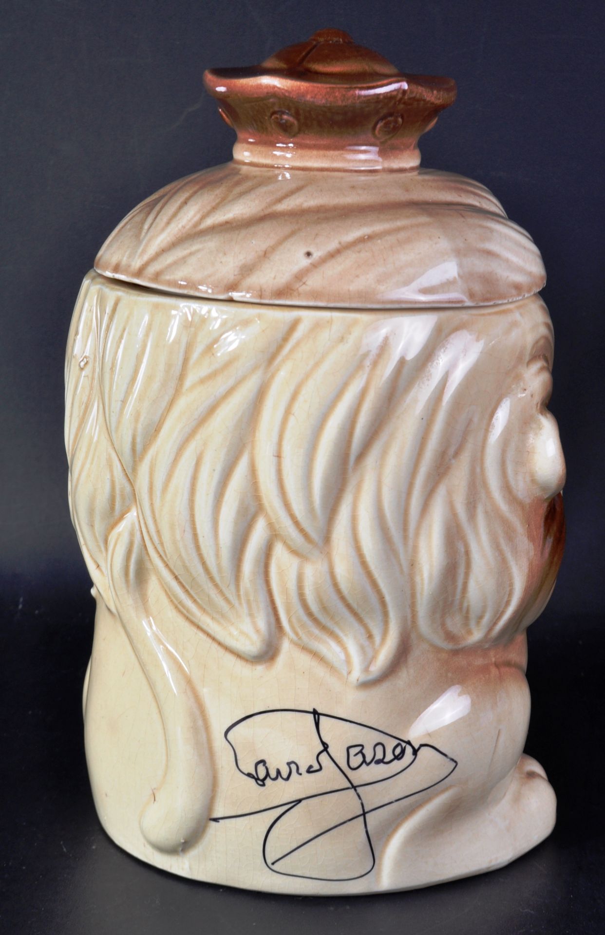 ONLY FOOLS & HORSES - SIR DAVID JASON SIGNED LION CIGAR JAR - Image 2 of 6