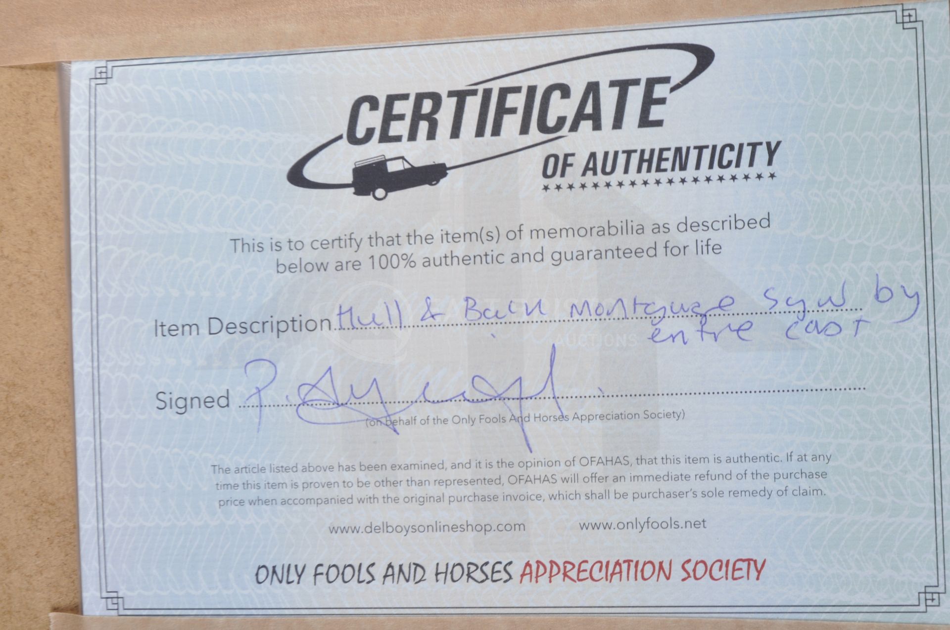 ONLY FOOLS & HORSES - TO HULL AND BACK - FULL CAST AUTOGRAPHS - Image 6 of 6